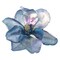 Northlight 7&#x22; Iridescent Blue Artificial Magnolia Clip-On Christmas Ornament